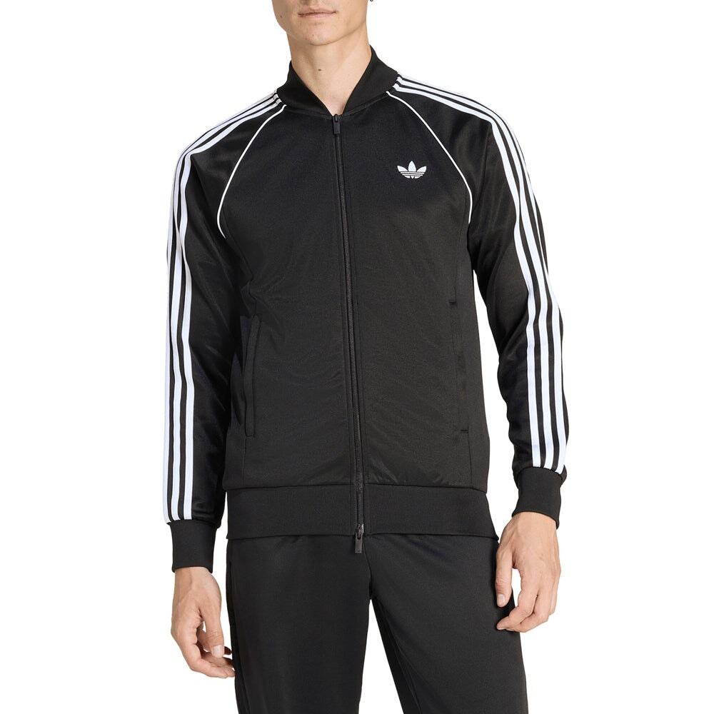 Adidas Adicolor Classics SST Track Jacket Black Trefoil Logo Full Zip SMALL